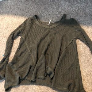 Free People cold shoulder sweater